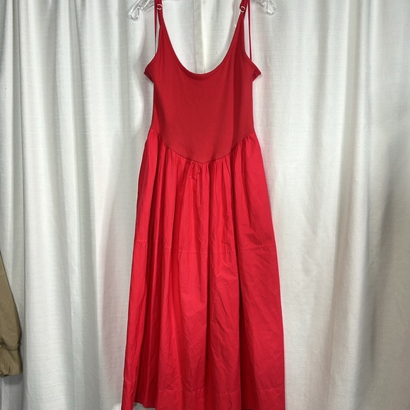 COPY - Free People Dylan Midi Dress in Miami Beet.Waist is 14 1/2 and skirt is … - Picture 6 of 7